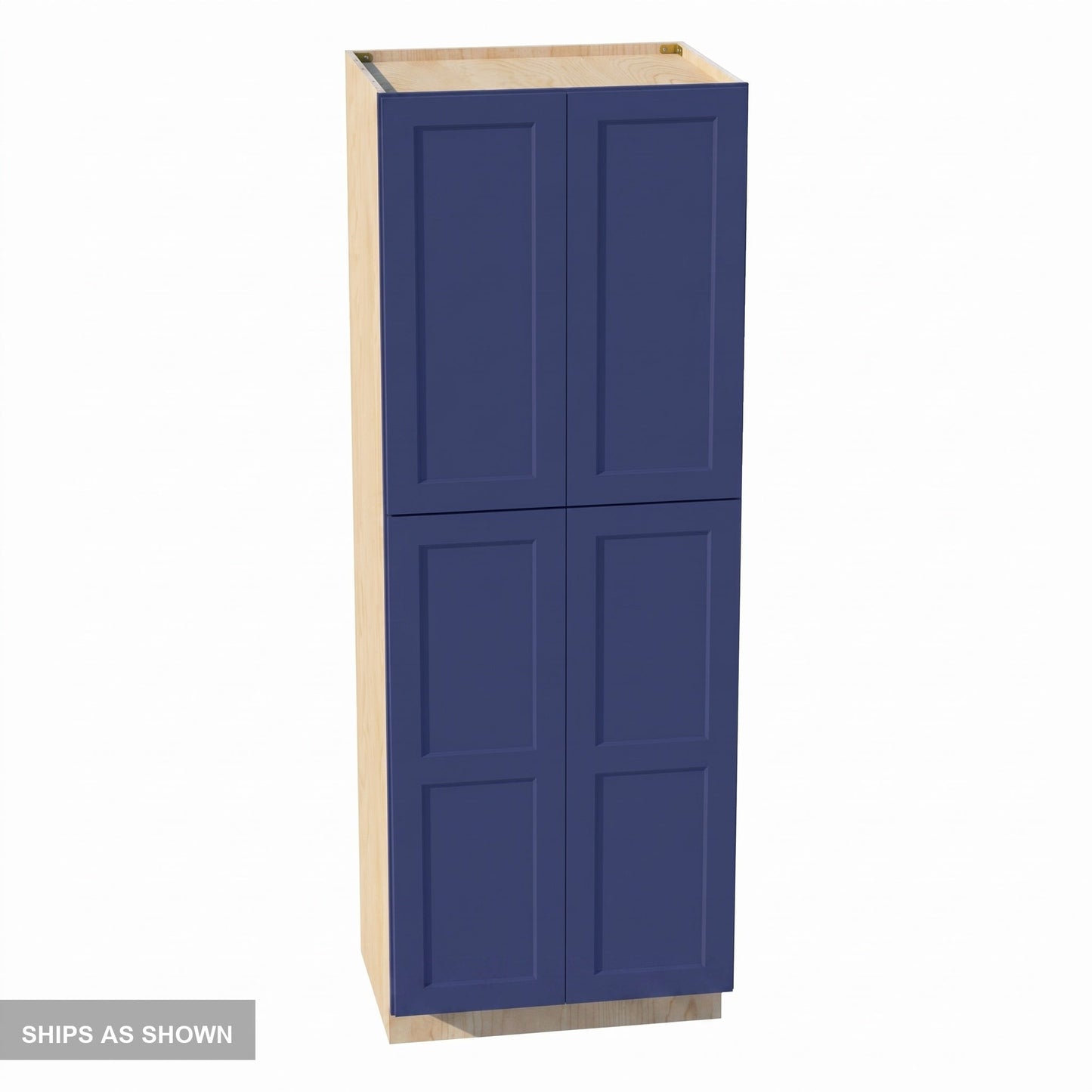 Shaker Tall Pantry Cabinet 30" (TP3084) · Ardelle - Blue - Flat Pack