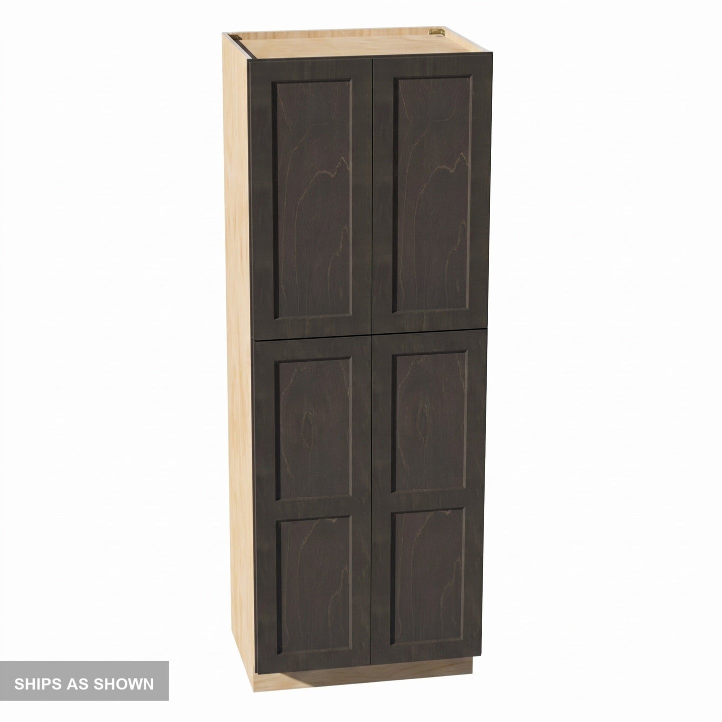 Shaker Tall Pantry Cabinet 30" (TP3084) · Ardelle - Charcoal - Flat Pack