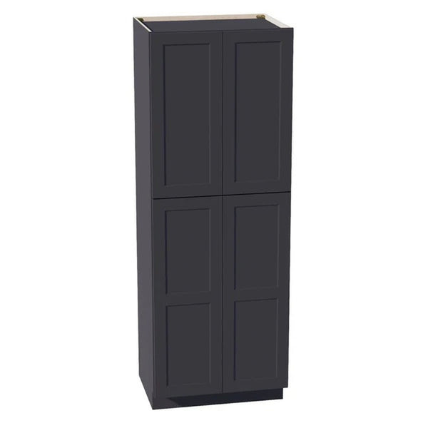 Shaker Tall Pantry Cabinet 30" (TP3084) · Ardelle - Ebony - Hero