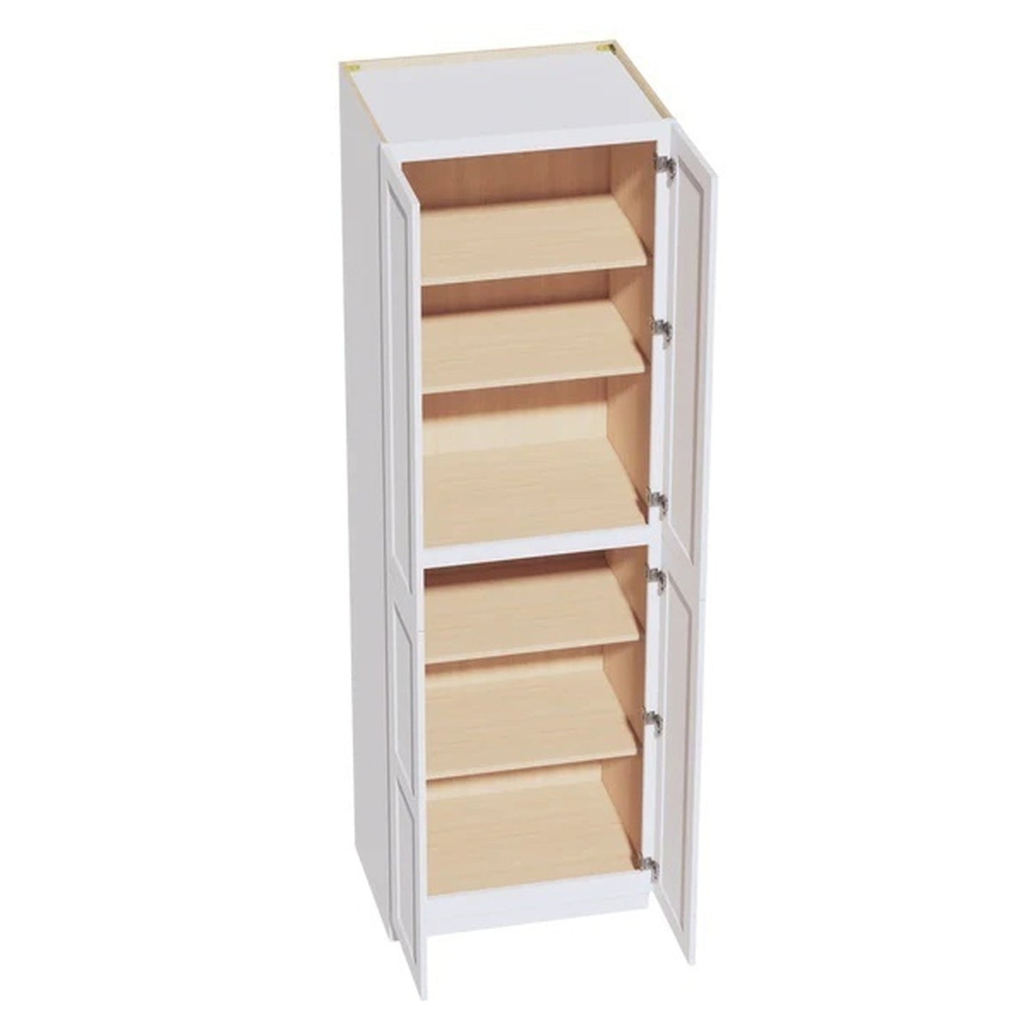 Shaker Tall Pantry Cabinet 30" (TP3096) · Ardelle - White - Interior