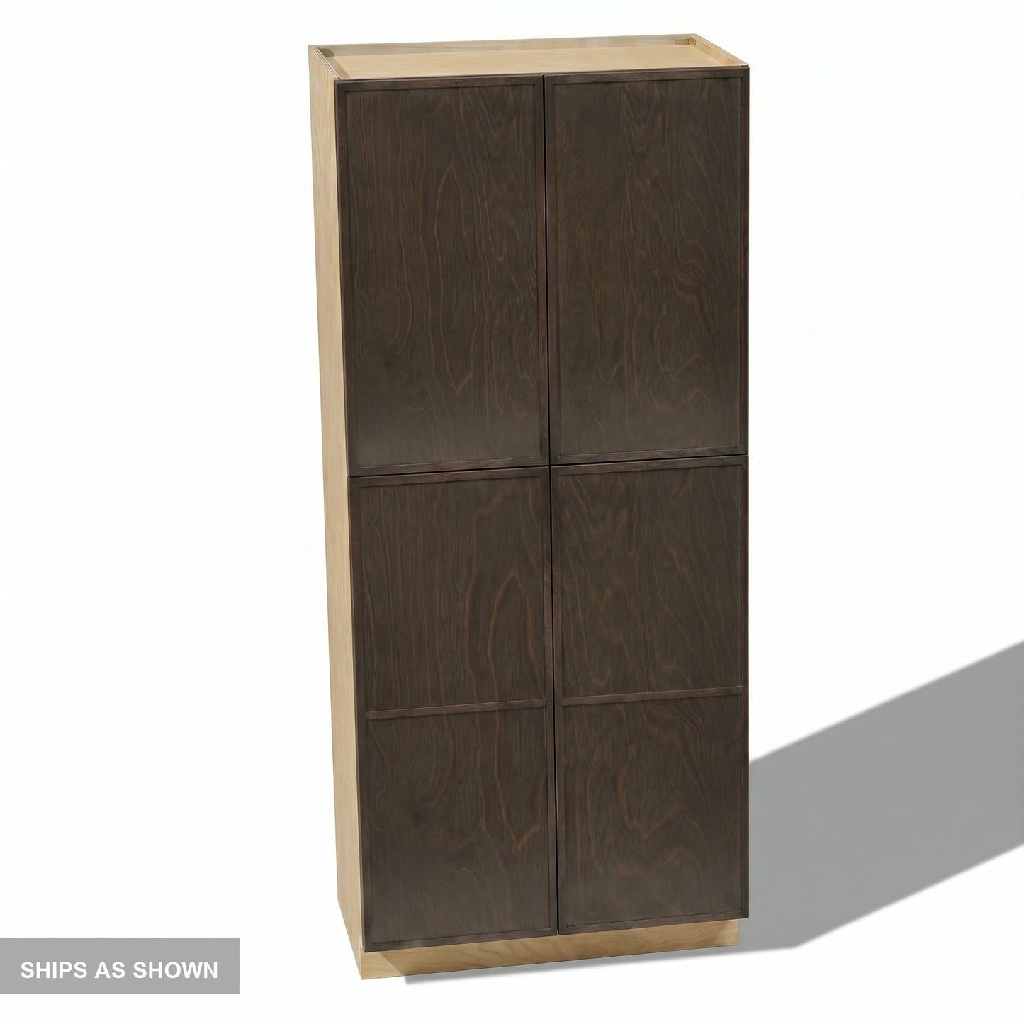 Slim Shaker Tall Pantry Cabinet 36" (TP3684) · Slim - Mocha - Flat Pack