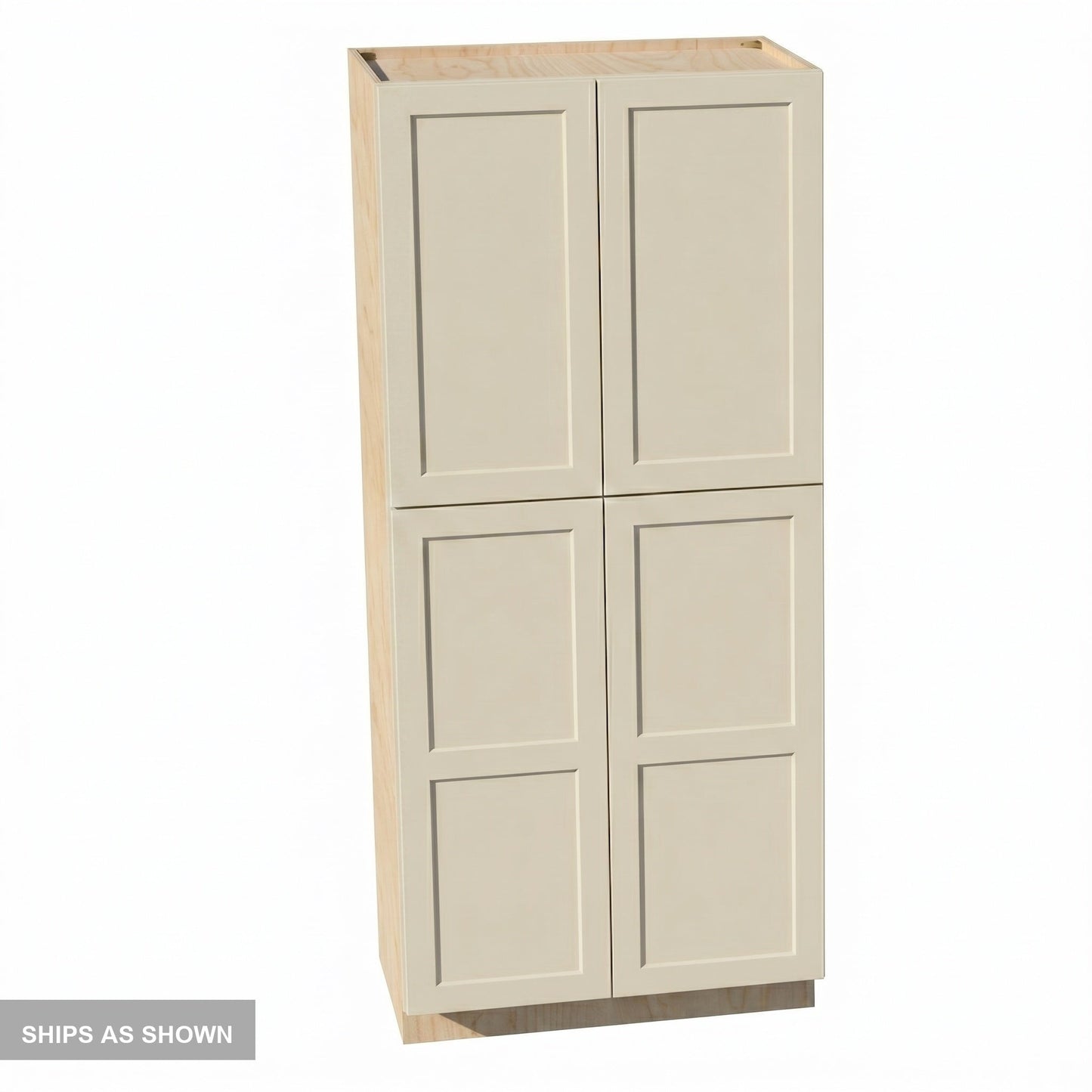 Shaker Tall Pantry Cabinet 36" (TP3684) · Tallis - Swan White - Flat Pack