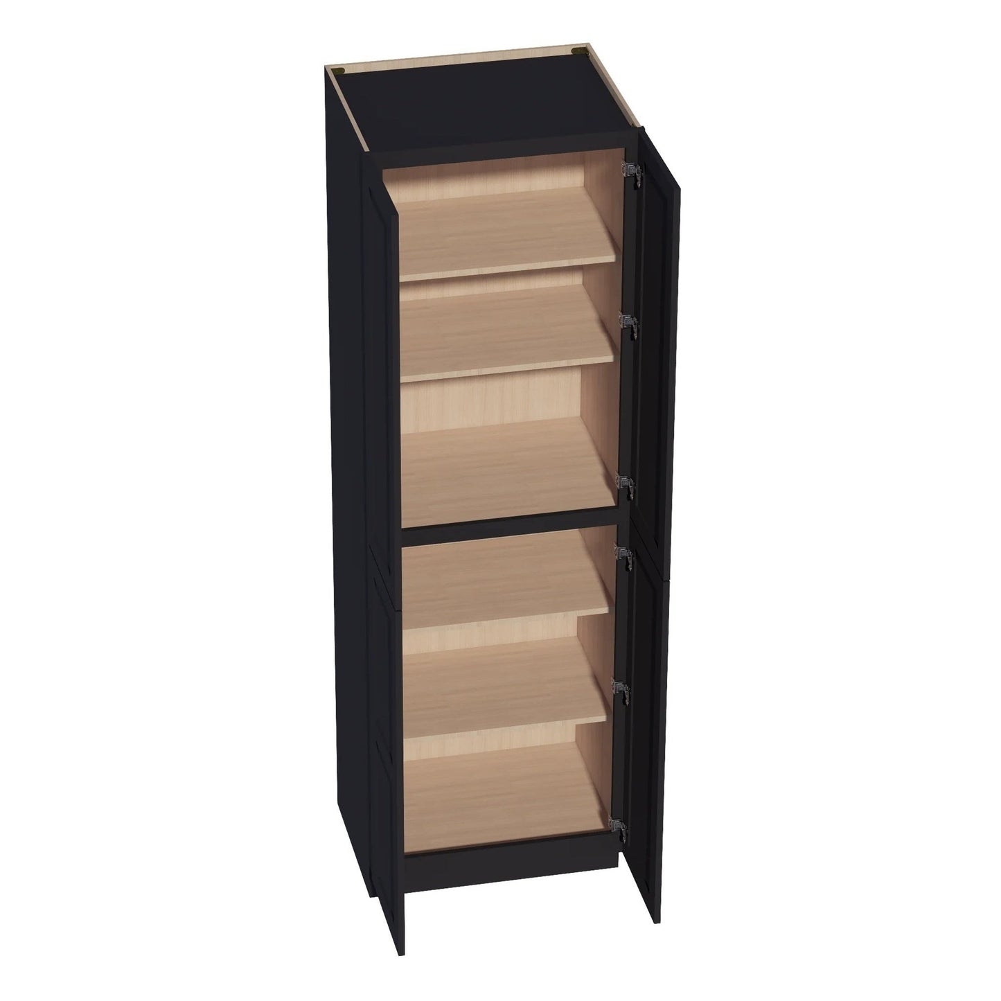 Shaker Tall Pantry Cabinet 36" (TP3690) · Ardelle - Ebony - Interior