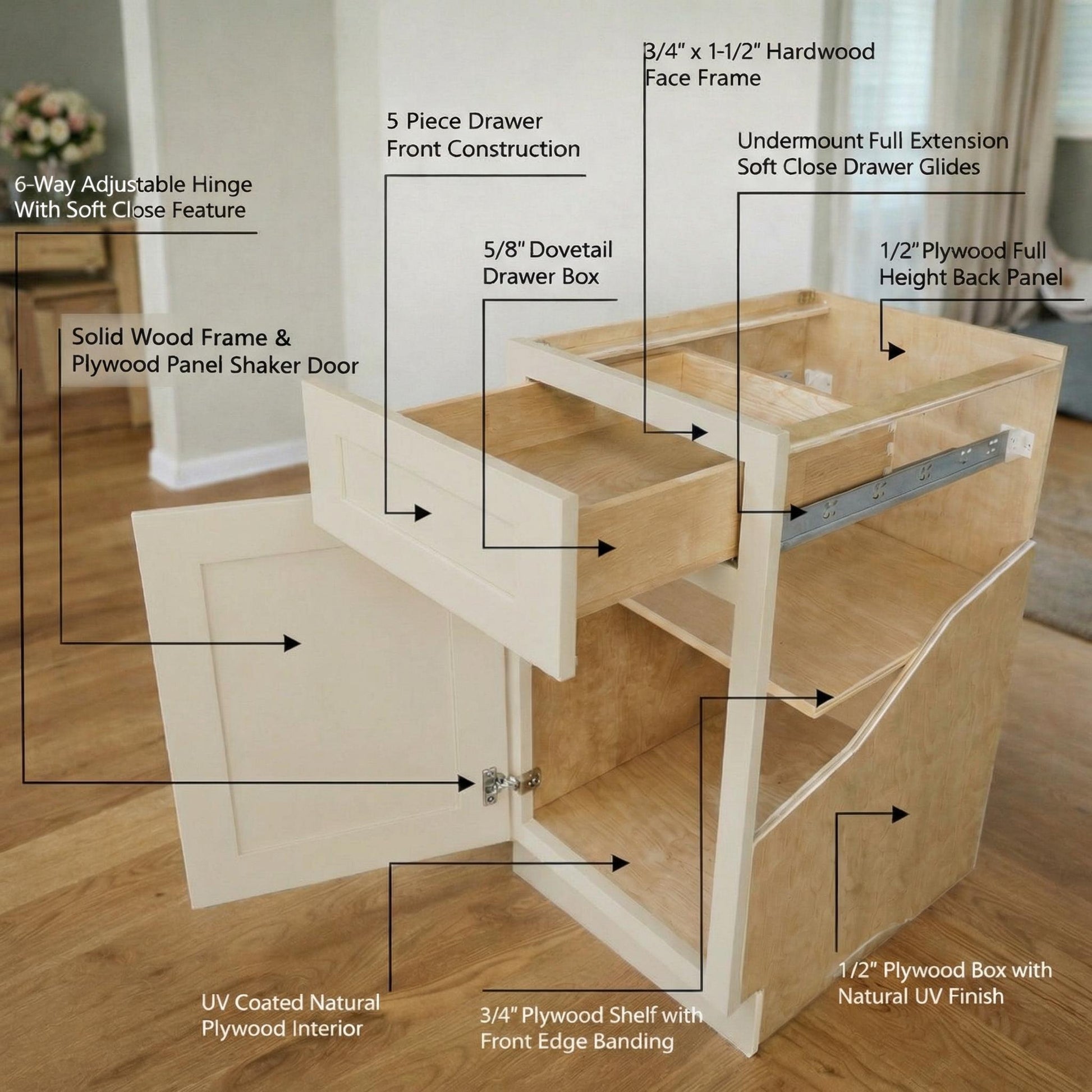 Shaker Bridge Wall Cabinet 27" (W2712) · Tallis