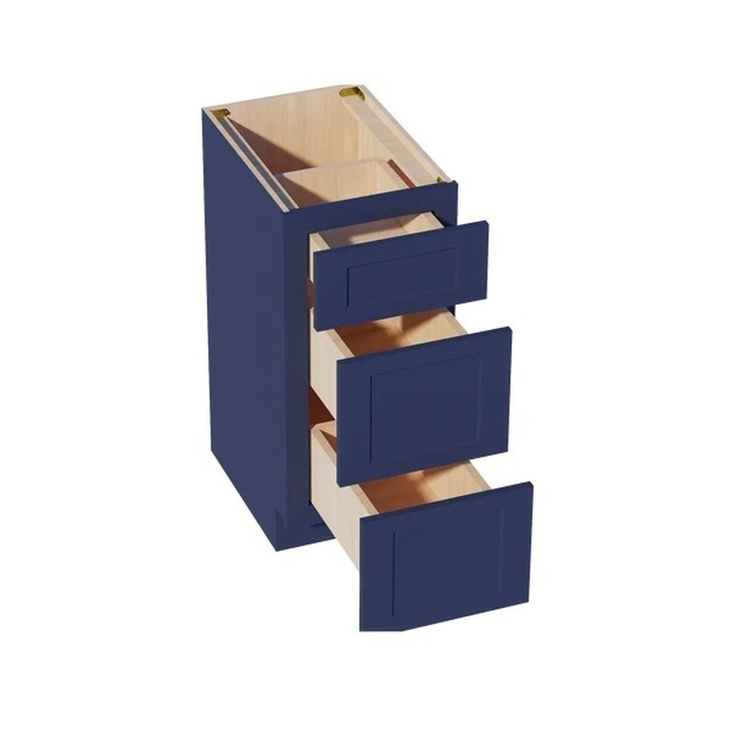 Shaker Vanity Drawer Cabinet 15" (VDB1521) · Ardelle - Blue - Interior