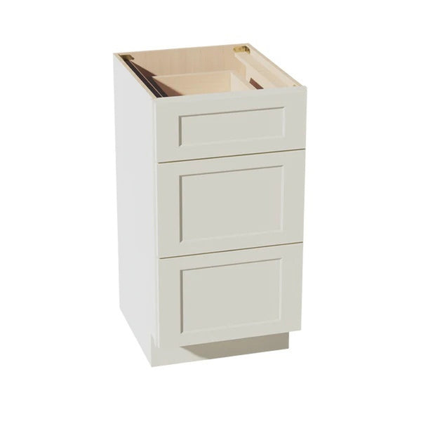 Shaker Vanity Drawer Cabinet 18" (VDB1821) · Tallis - Swan White - Hero