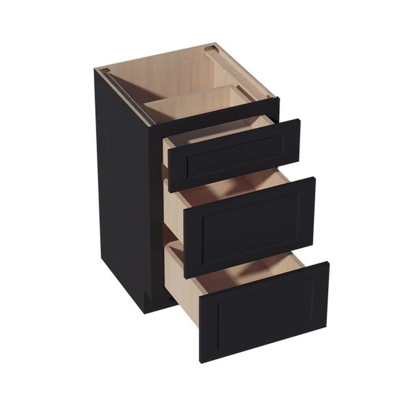 Shaker Vanity Drawer Cabinet 21" (VDB2121) · Ardelle - Ebony - Interior