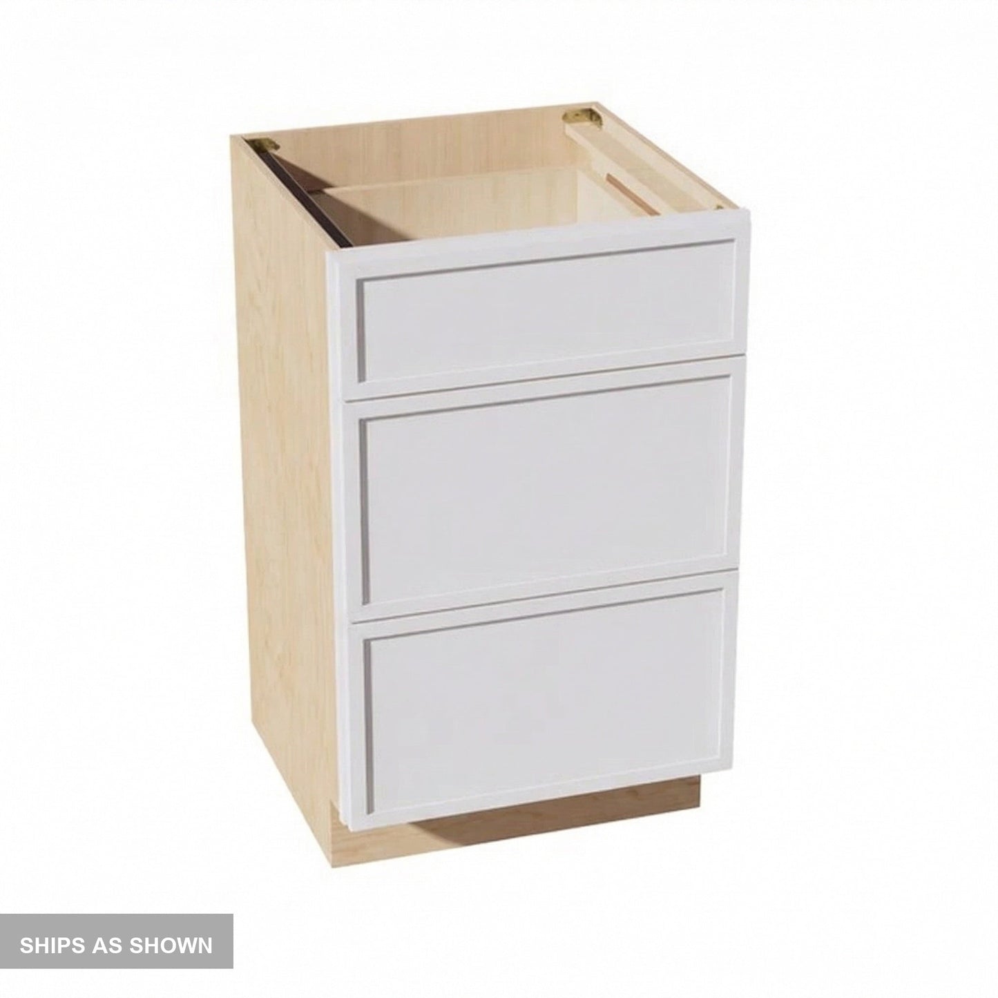 Slim Shaker Vanity Drawer Cabinet 21" (VDB2121) · Slim - Frost - Flat Pack