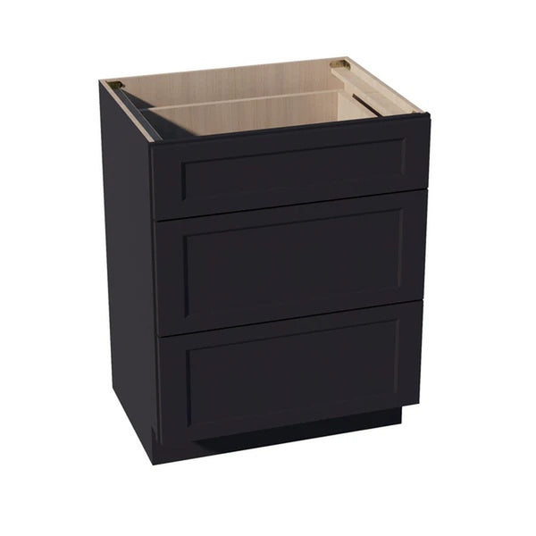 Shaker Vanity Drawer Cabinet 27" (VDB2721) · Ardelle - Ebony - Hero