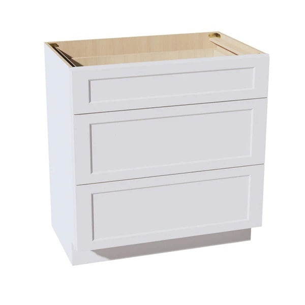 Shaker Vanity Drawer Cabinet 33" (VDB3321) · Ardelle - White - Hero