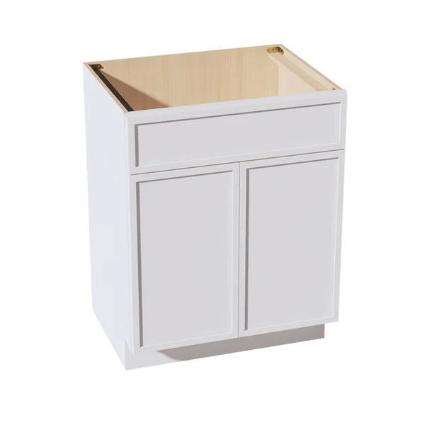 Slim Shaker Sink Base Cabinet 27" (VSB2721) · Slim - Frost - Hero
