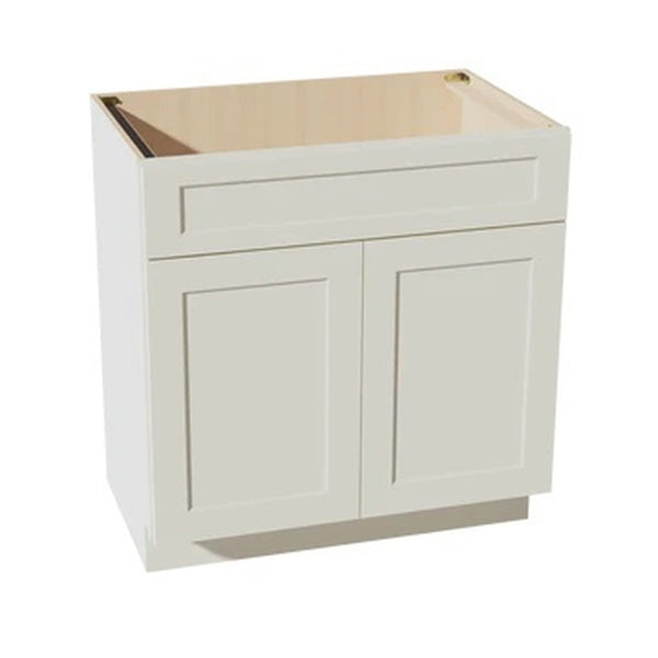 Shaker Sink Base Cabinet 33" (VSB3321) · Tallis - Swan White - Hero