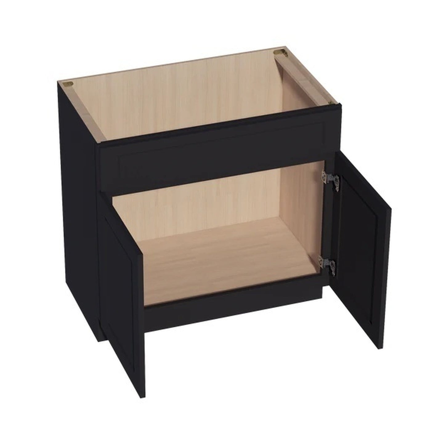 Quik Cabinets VSB3621 Ardelle Ebony - Interior
