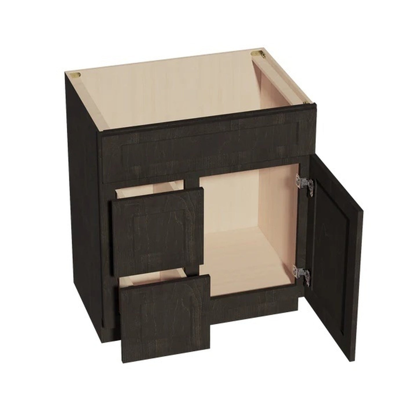 Quik Cabinets VSD3021L Ardelle Charcoal - Interior