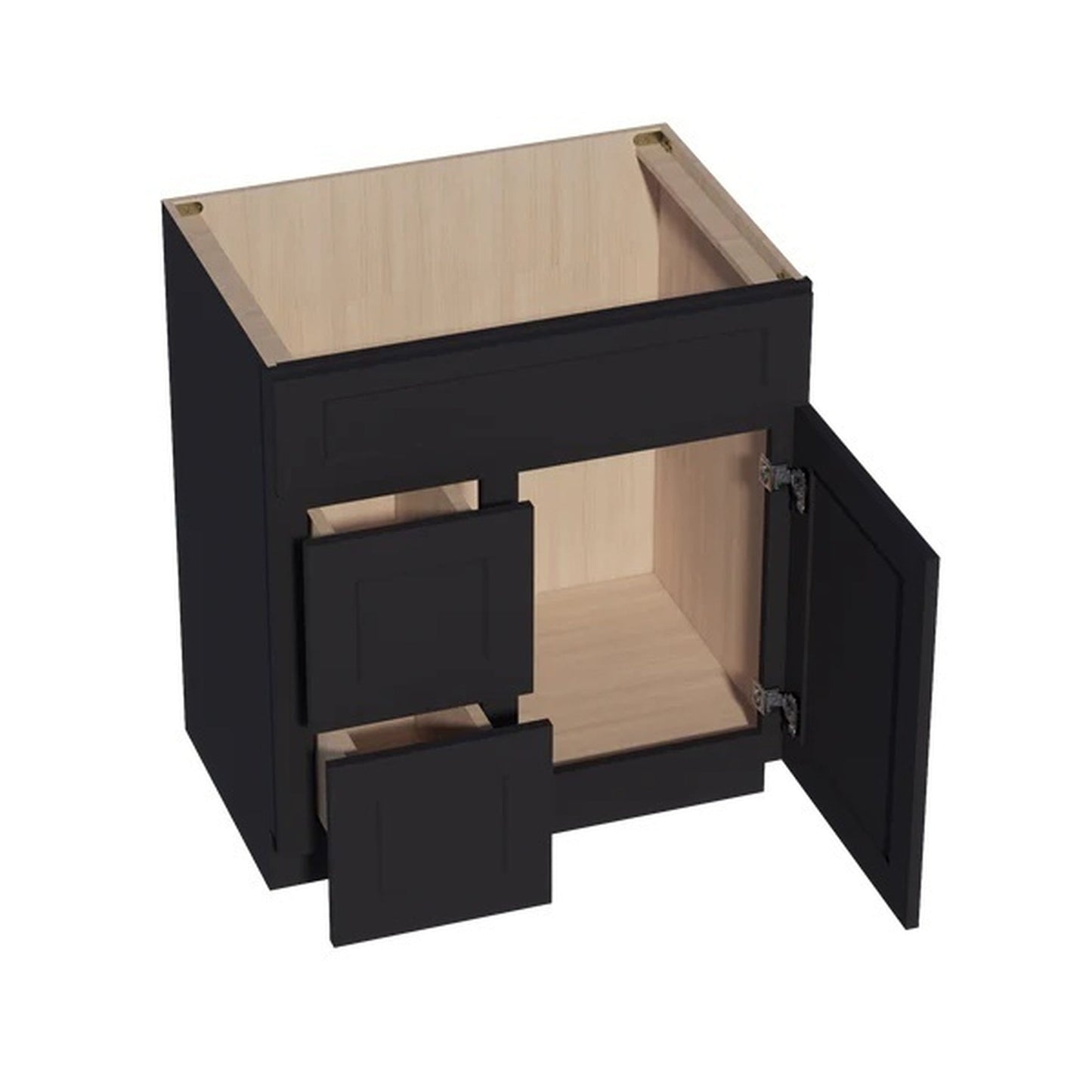 Quik Cabinets VSD3021L Ardelle Ebony - Interior