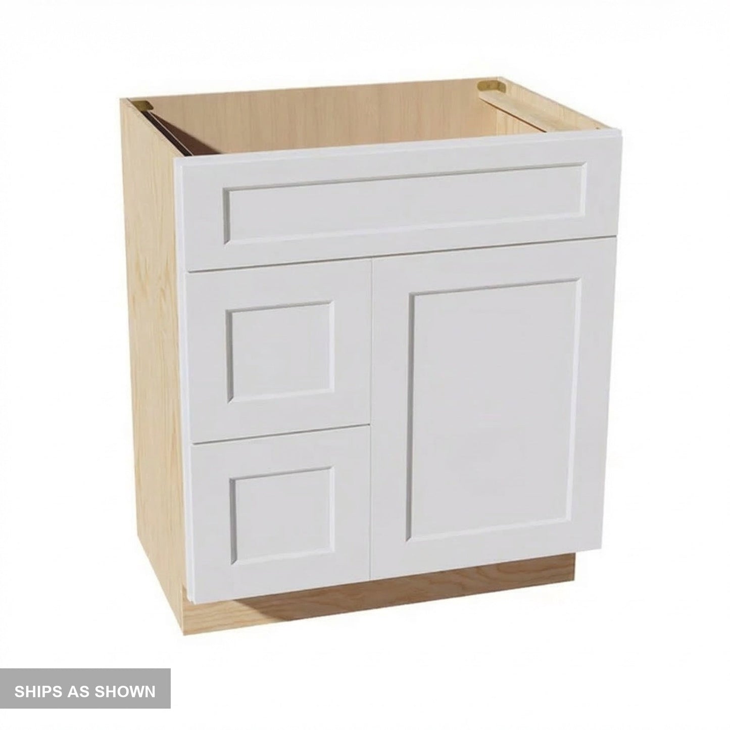 Quik Cabinets VSD3021L Ardelle White - Flatpack