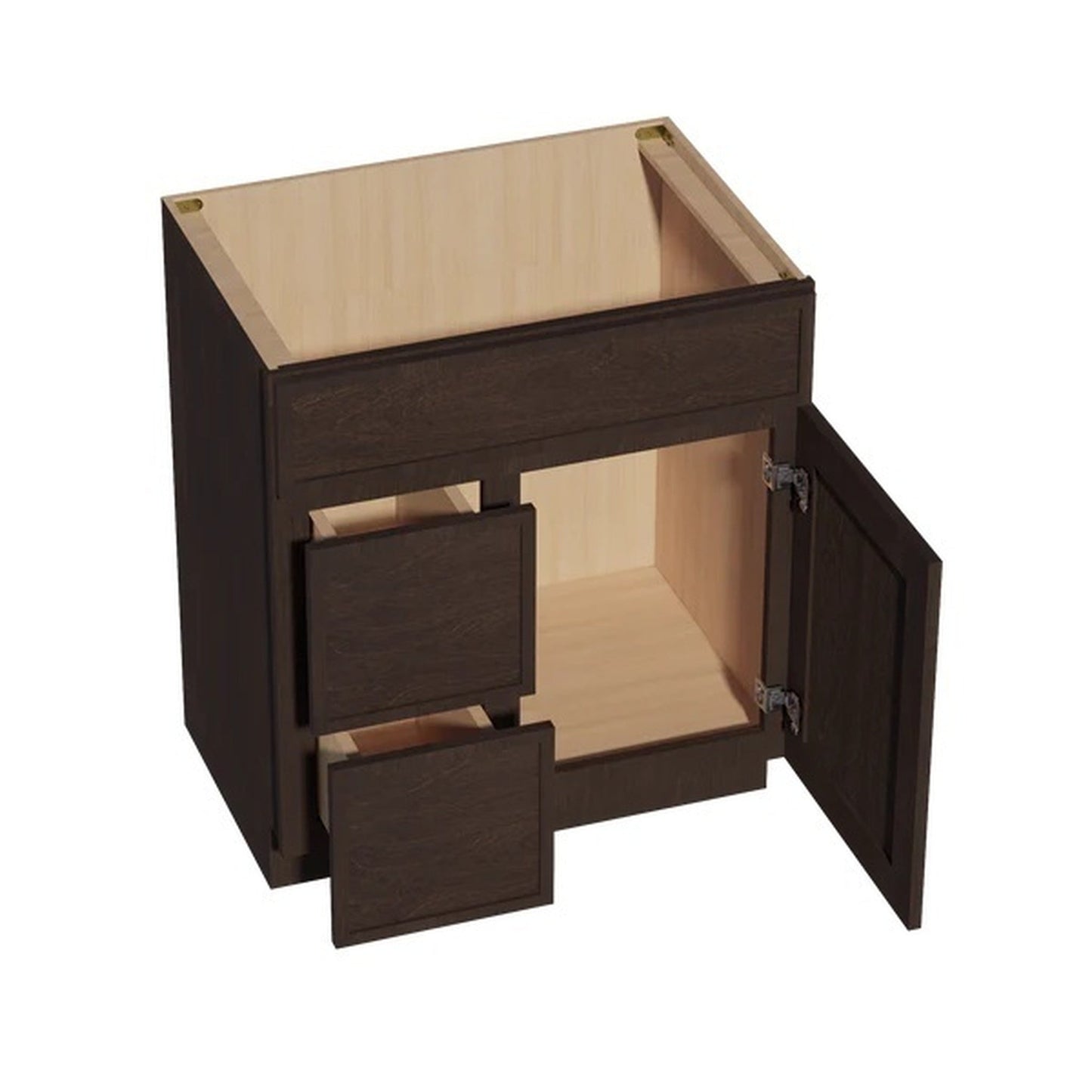 Quik Cabinets VSD3021L Slim Mocha - Interior
