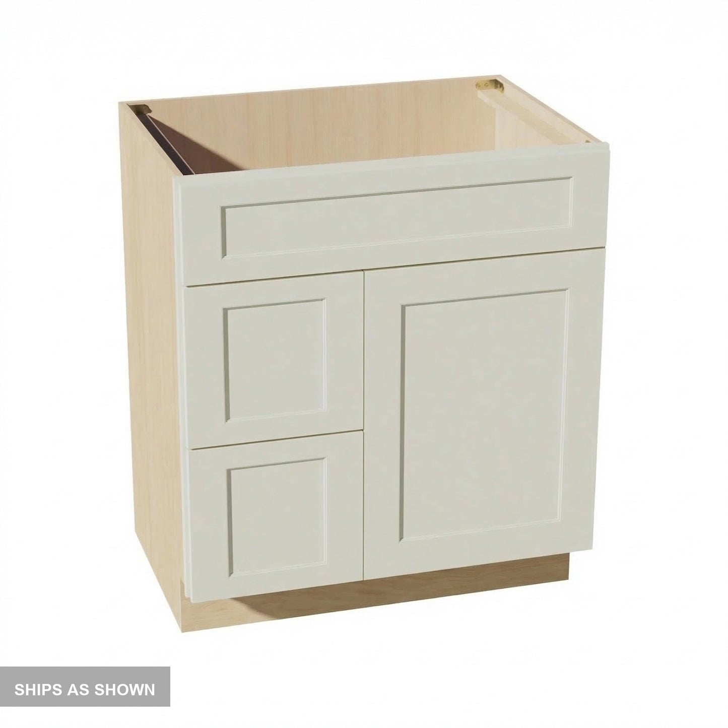 Quik Cabinets VSD3021L Tallis Swan White - Flatpack