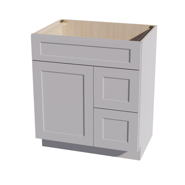 Shaker Vanity Drawer Cabinet 30" (VSD3021R) · Ardelle in Ash