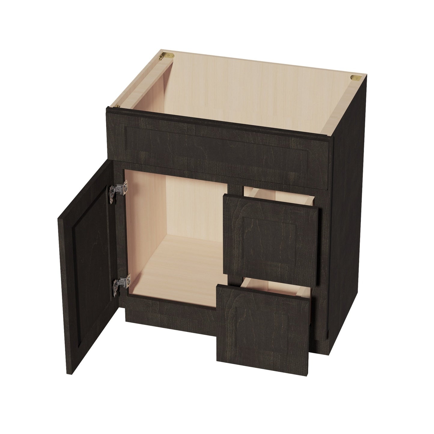 Quik Cabinets VSD3021R Ardelle Charcoal - Interior