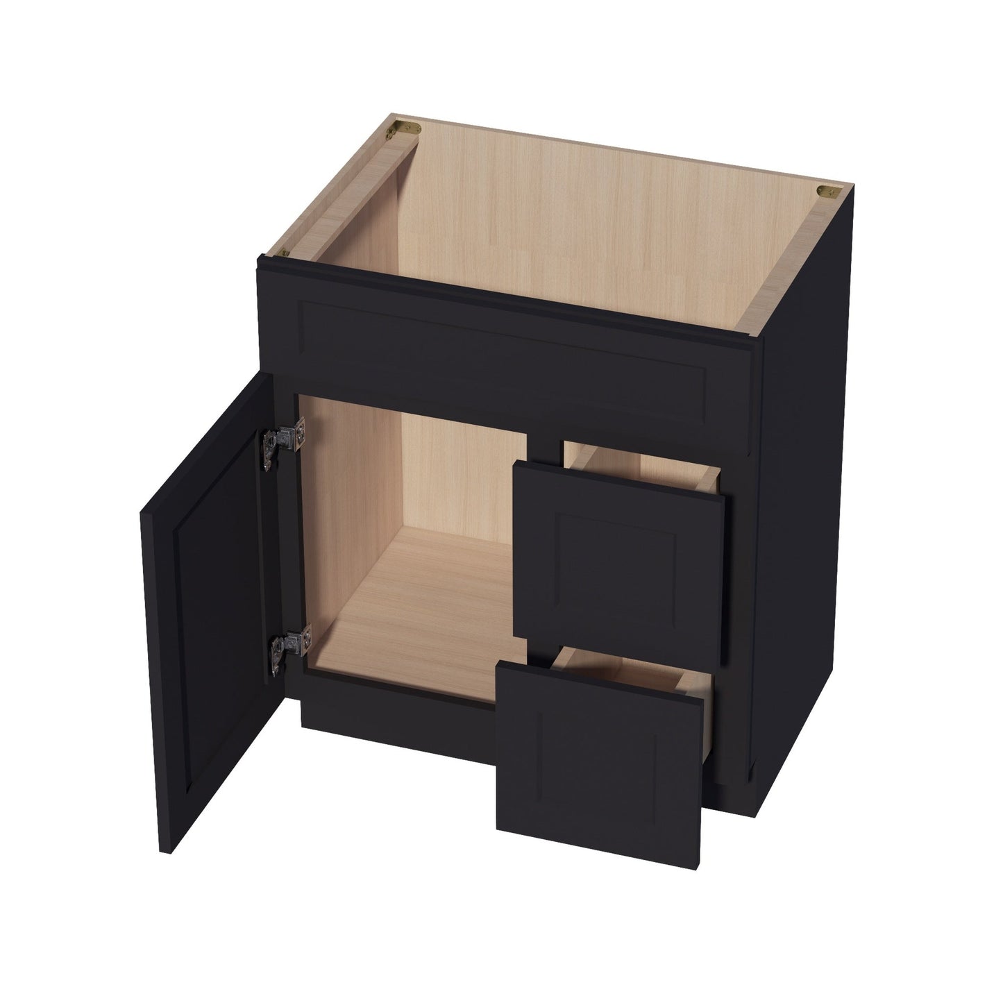 Quik Cabinets VSD3021R Ardelle Ebony - Interior