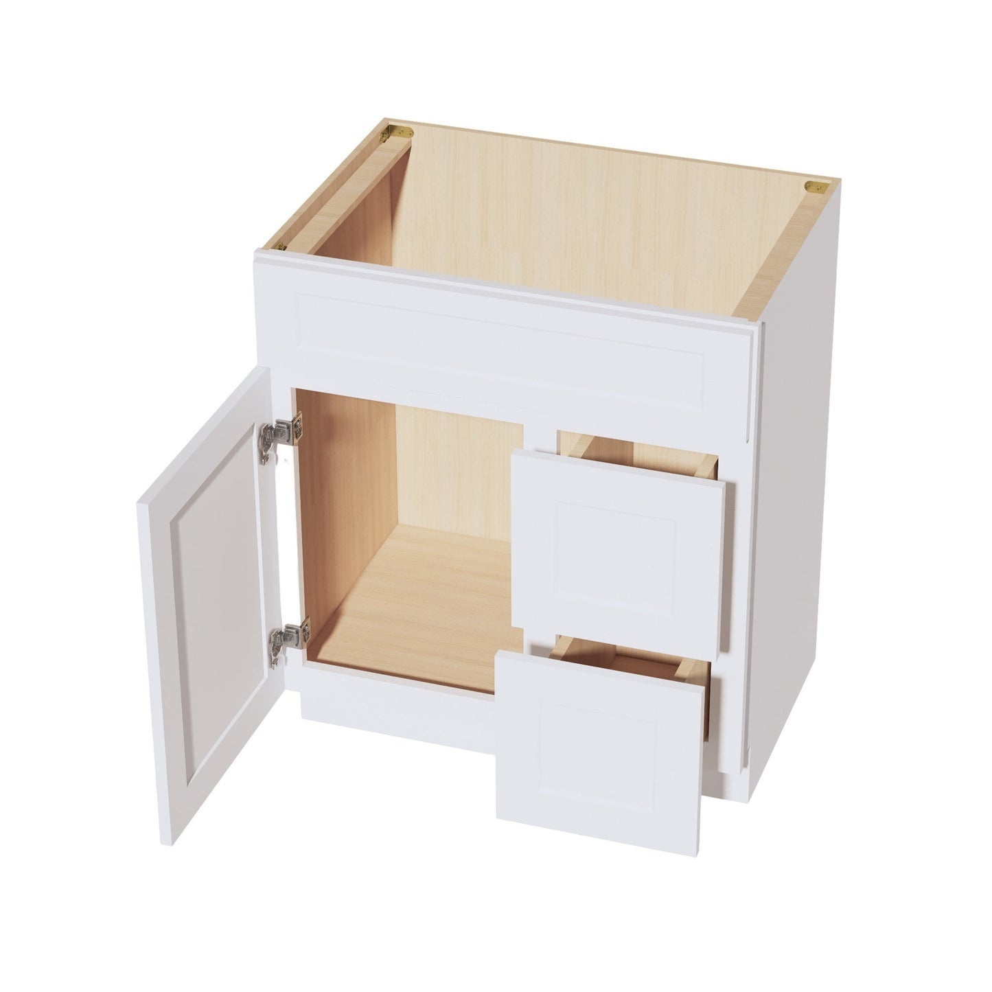 Quik Cabinets VSD3021R Ardelle White - Interior