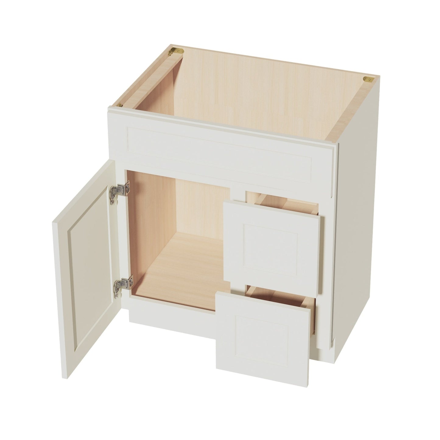 Quik Cabinets VSD3021R Tallis Swan White - Interior