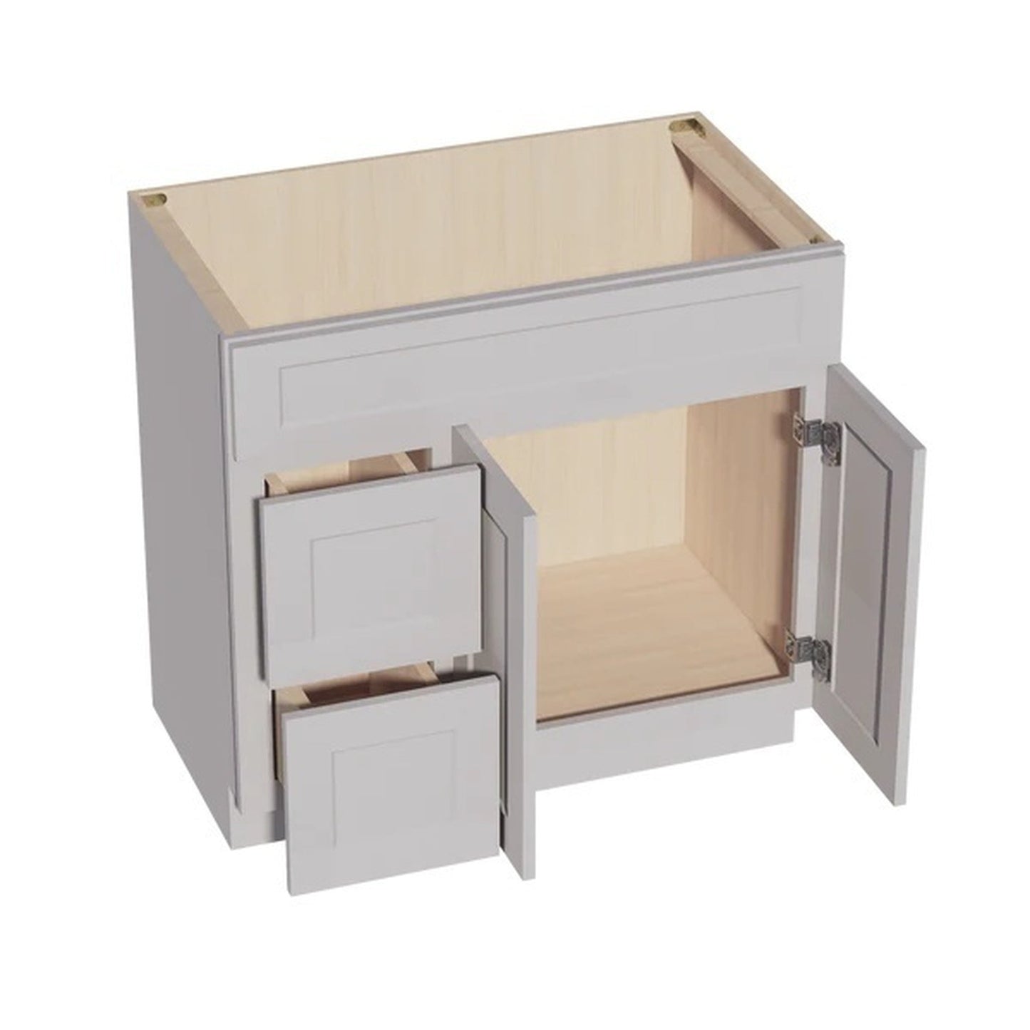 Quik Cabinets VSD3621L Ardelle Ash - Interior