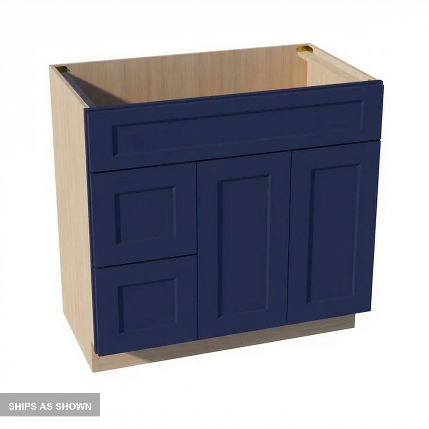 Quik Cabinets VSD3621L Ardelle Blue - Flatpack