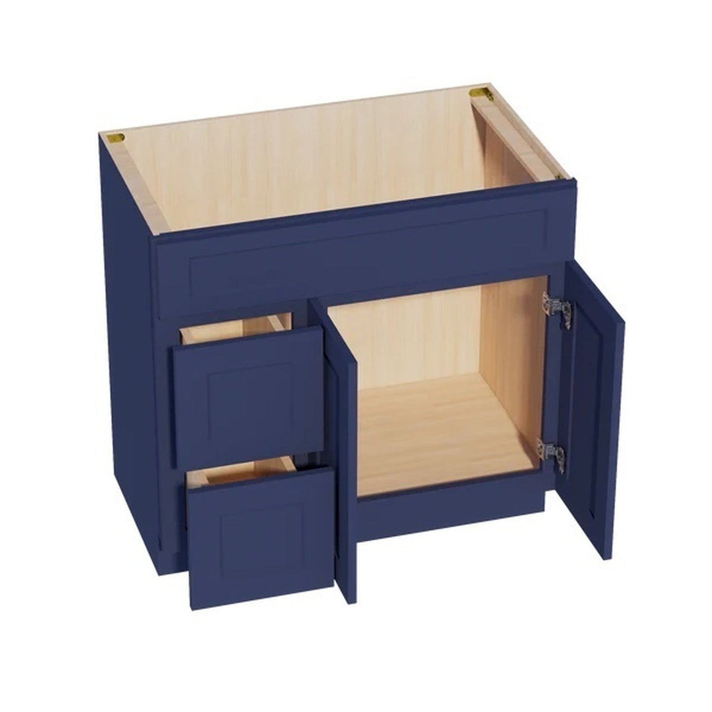 Quik Cabinets VSD3621L Ardelle Blue - Interior