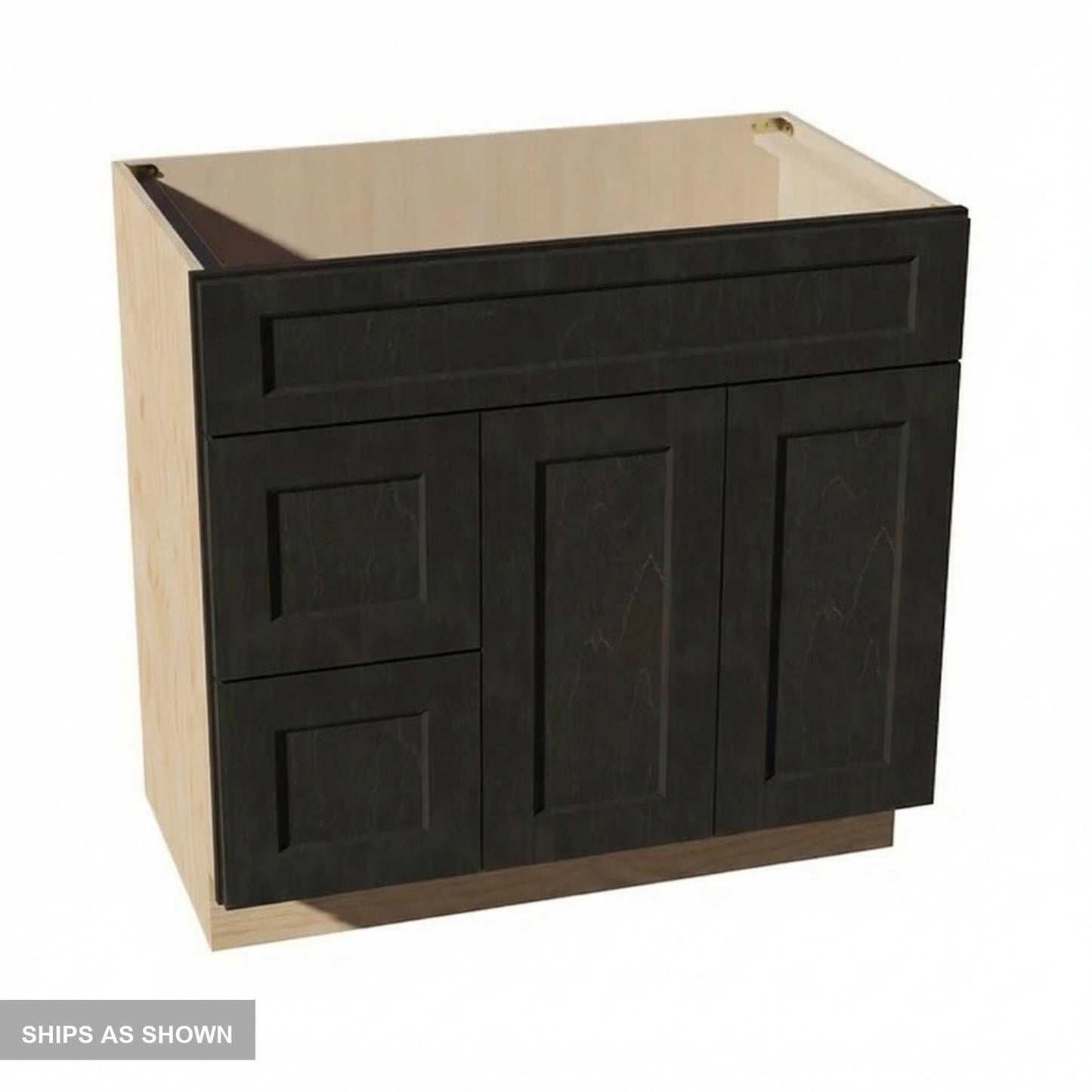 Quik Cabinets VSD3621L Ardelle Charcoal - Flatpack