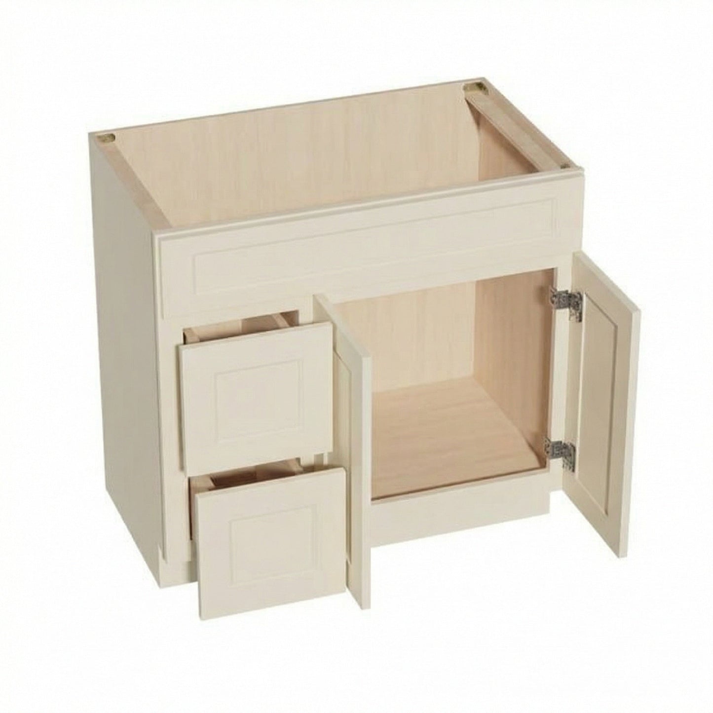 Quik Cabinets VSD3621L Tallis Swan White - Interior