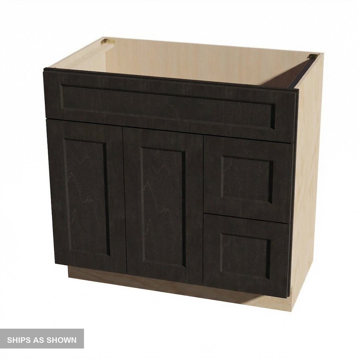 Quik Cabinets VSD3621R Ardelle Charcoal - Flatpack