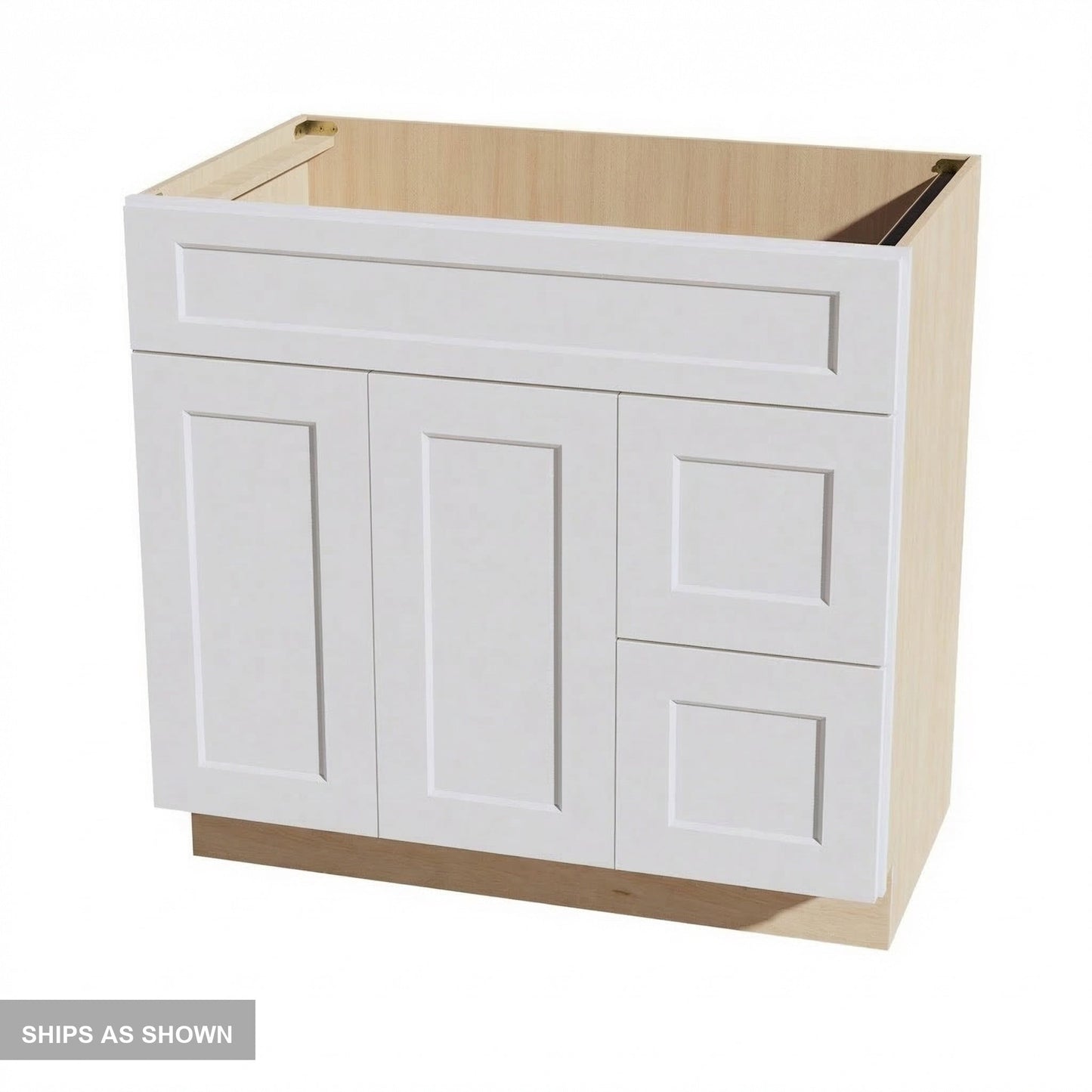 Quik Cabinets VSD3621R Ardelle White - Flatpack