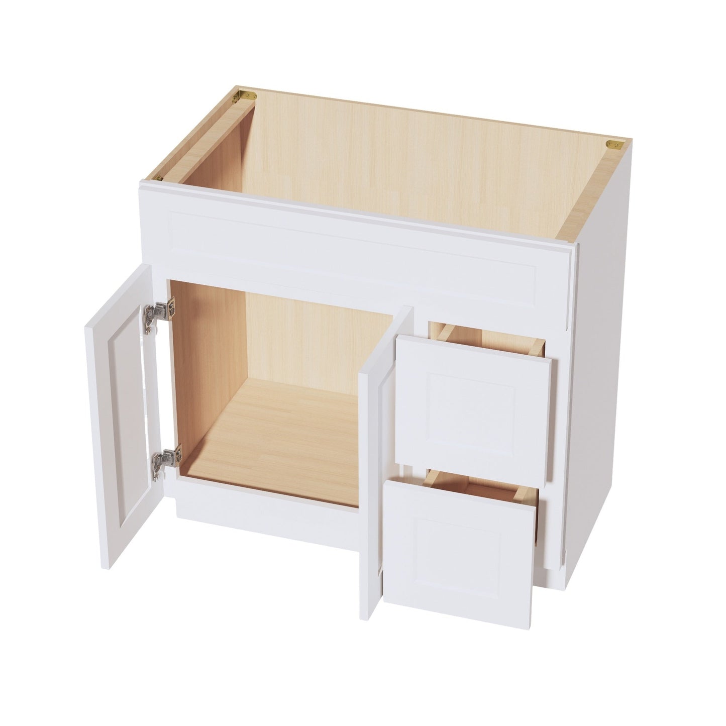 Quik Cabinets VSD3621R Ardelle White - Interior