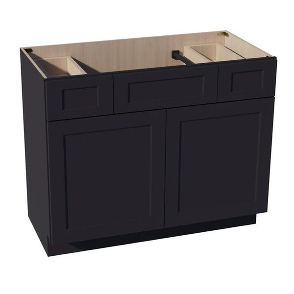Shaker Vanity Drawer Cabinet 42" (VSD4221) · Ardelle - Ebony - Hero