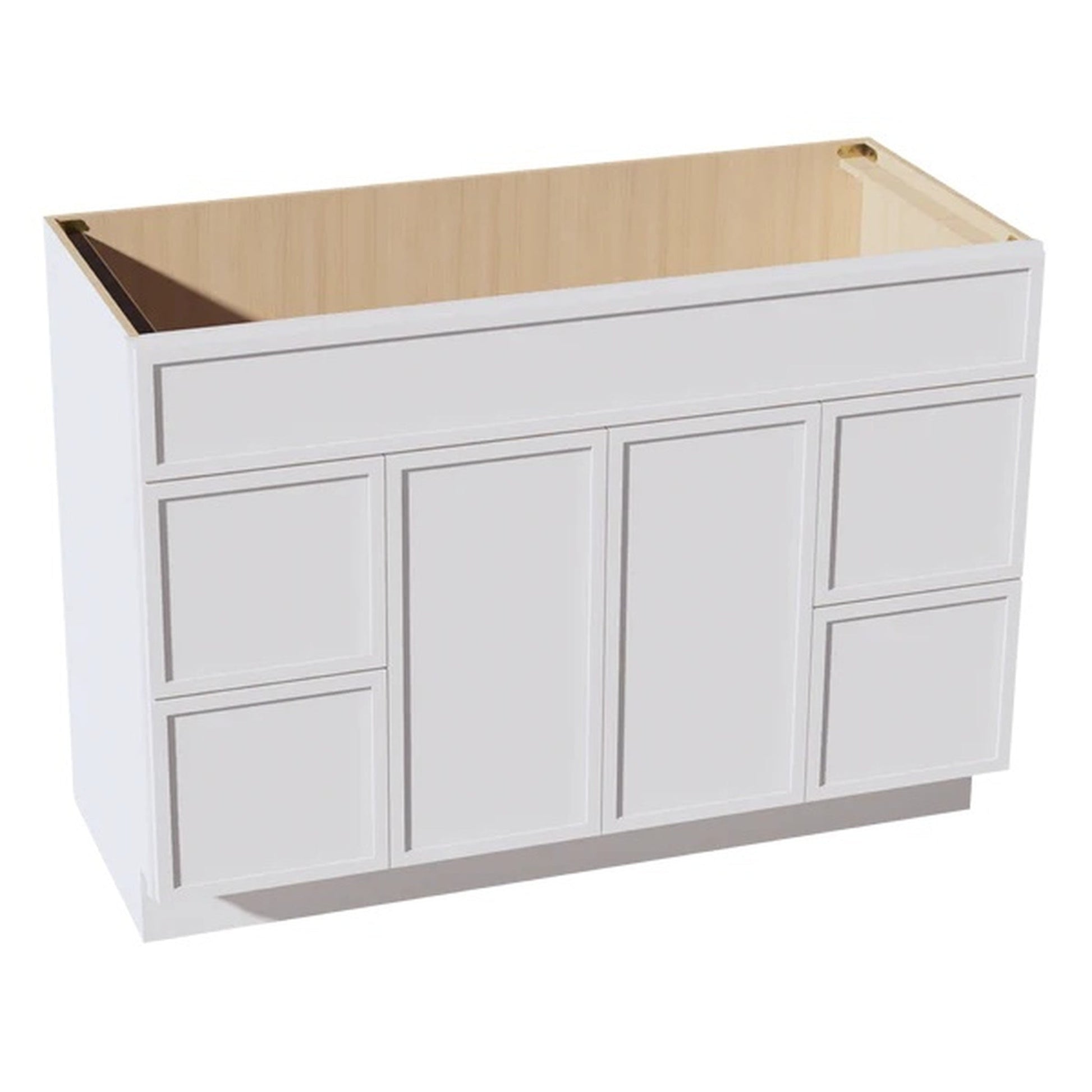 Slim Shaker Vanity Drawer Cabinet 48" (VSD4821) · Slim