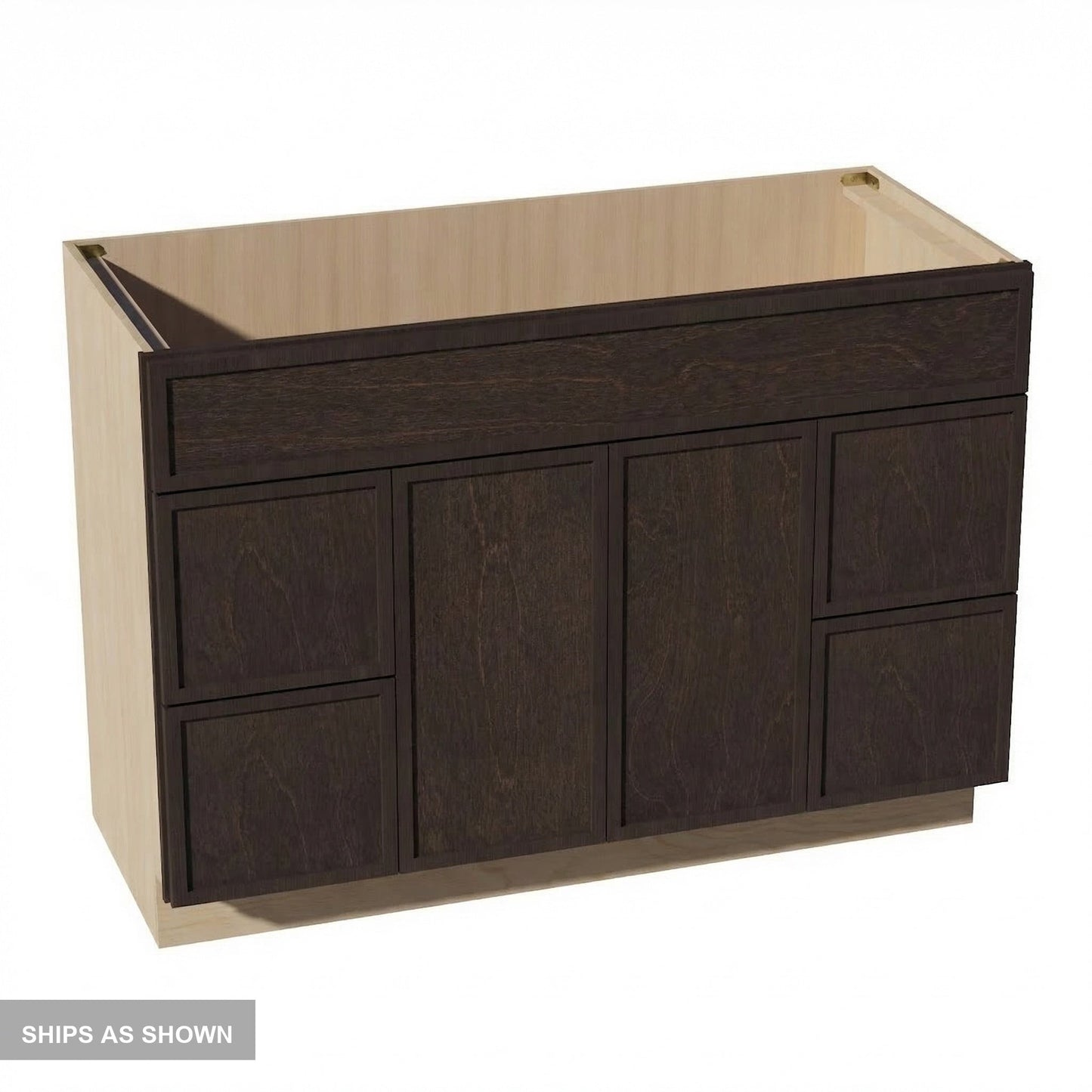 Quik Cabinets VSD4821 Slim Mocha - Flatpack