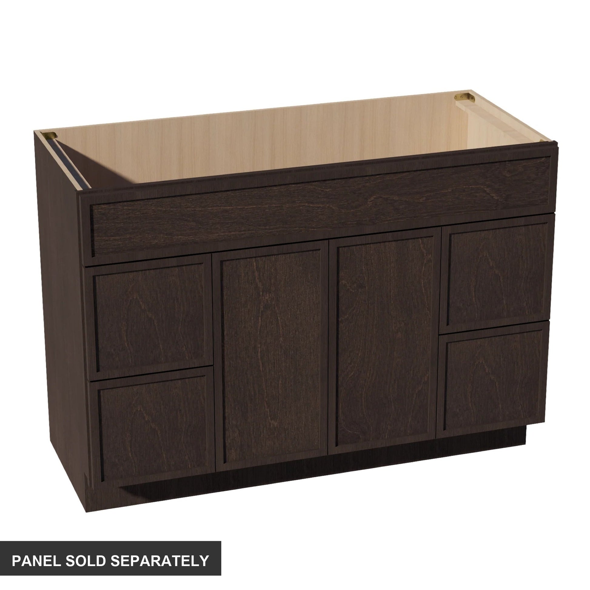 Slim Shaker Vanity Drawer Cabinet 48" (VSD4821) · Slim