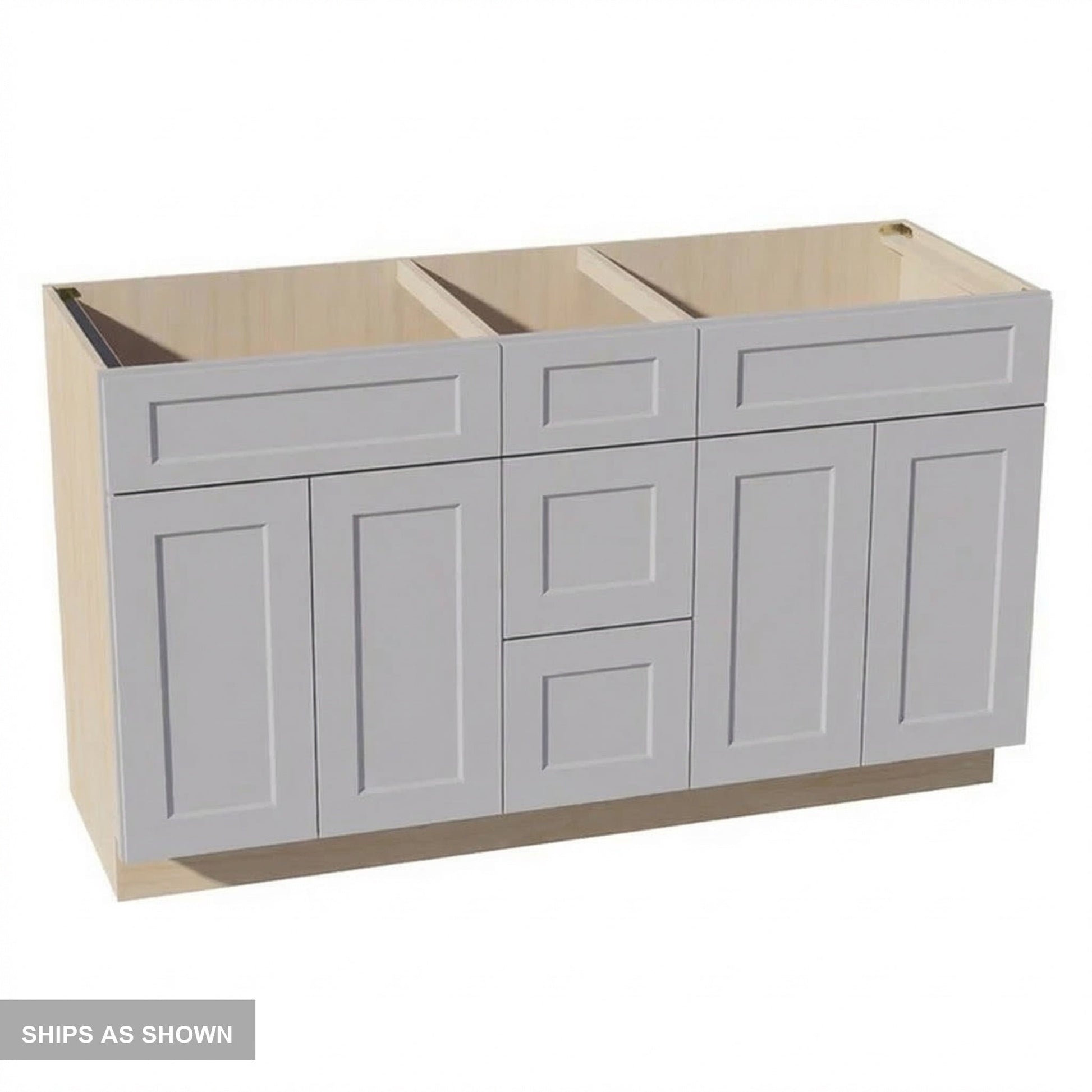 Shaker Vanity Drawer Cabinet 60" (VSD60DOUBLE) · Ardelle