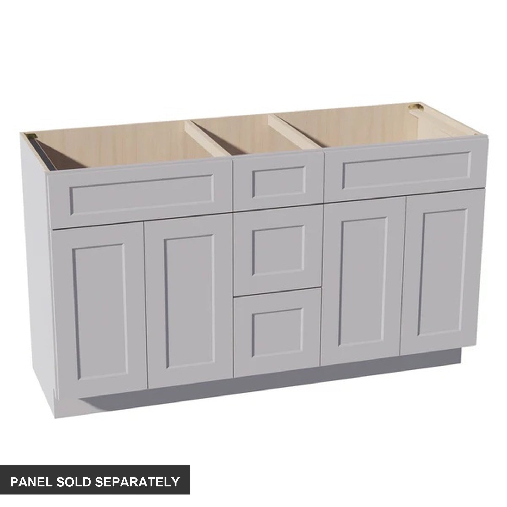 Shaker Vanity Drawer Cabinet 60" (VSD60DOUBLE) · Ardelle