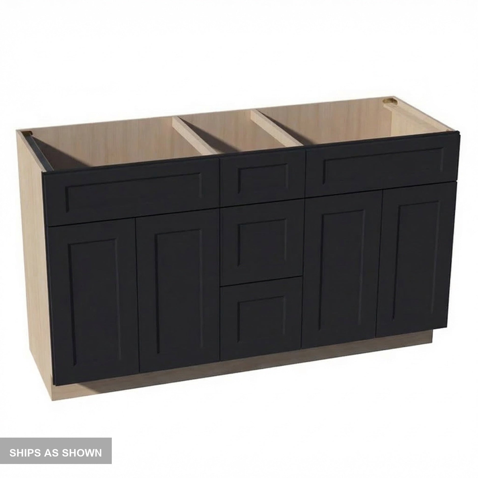 Shaker Vanity Drawer Cabinet 60" (VSD60DOUBLE) · Ardelle