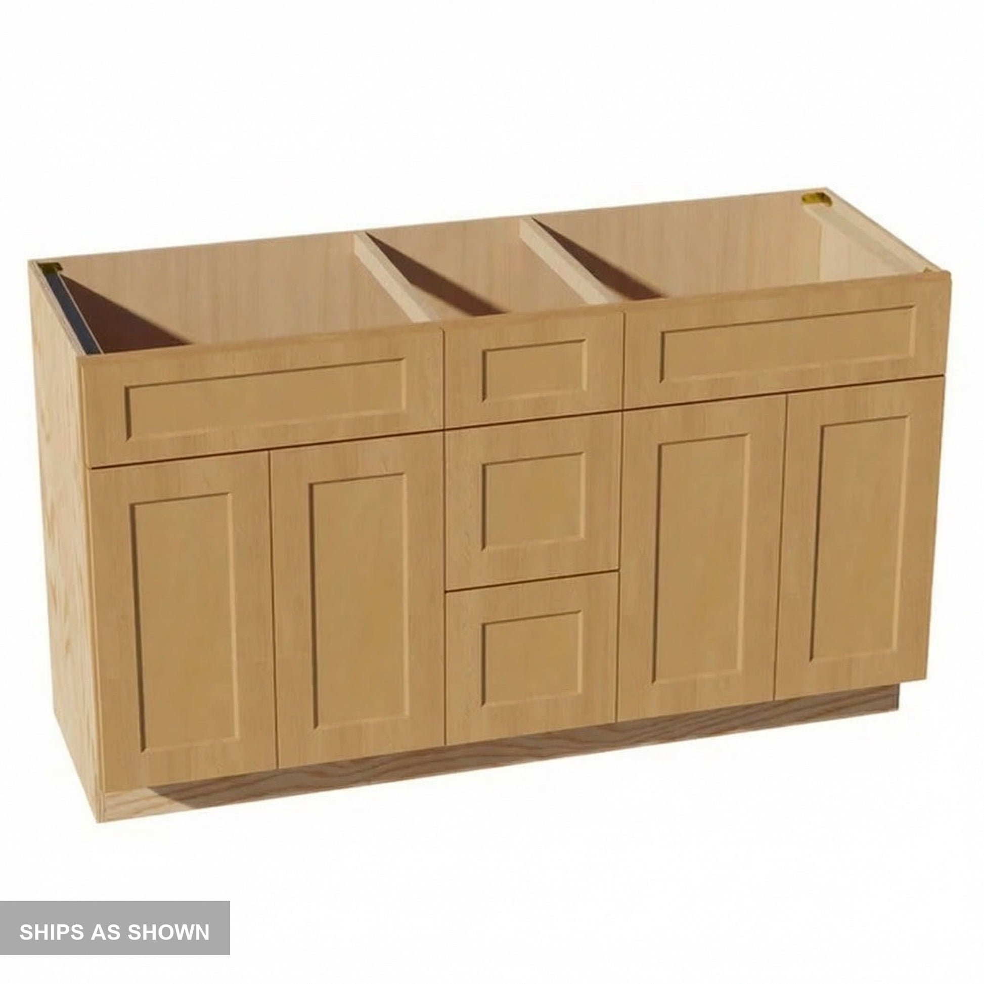 Shaker Vanity Drawer Cabinet 60" (VSD60DOUBLE) · Ardelle