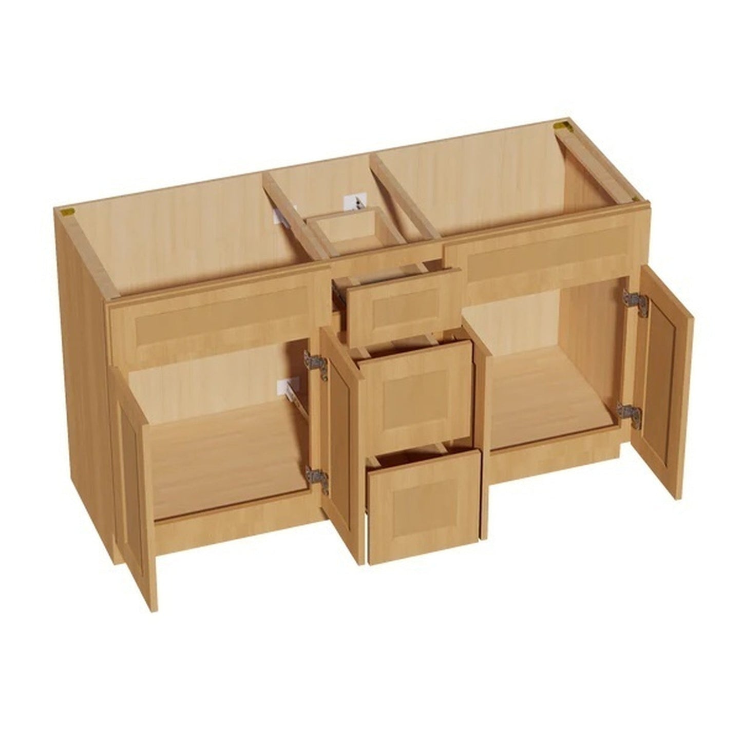 Quik Cabinets VSD60DOUBLE Ardelle Timber - Interior