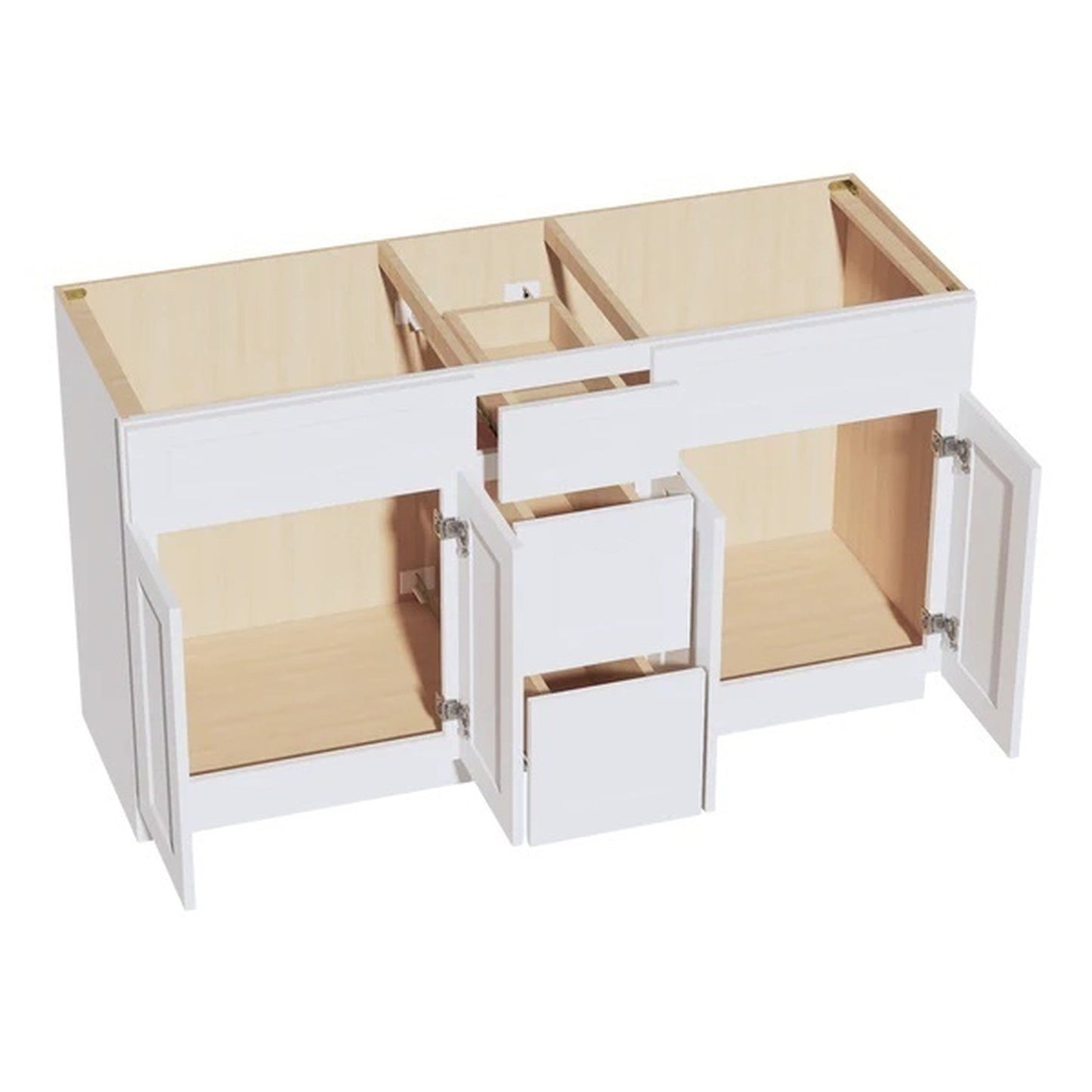 Quik Cabinets VSD60DOUBLE Ardelle White - Interior
