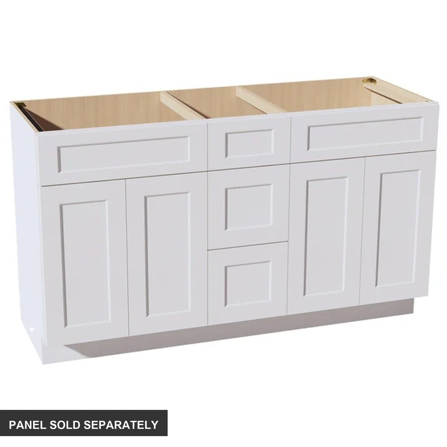 Quik Cabinets VSD60DOUBLE Ardelle White - Product