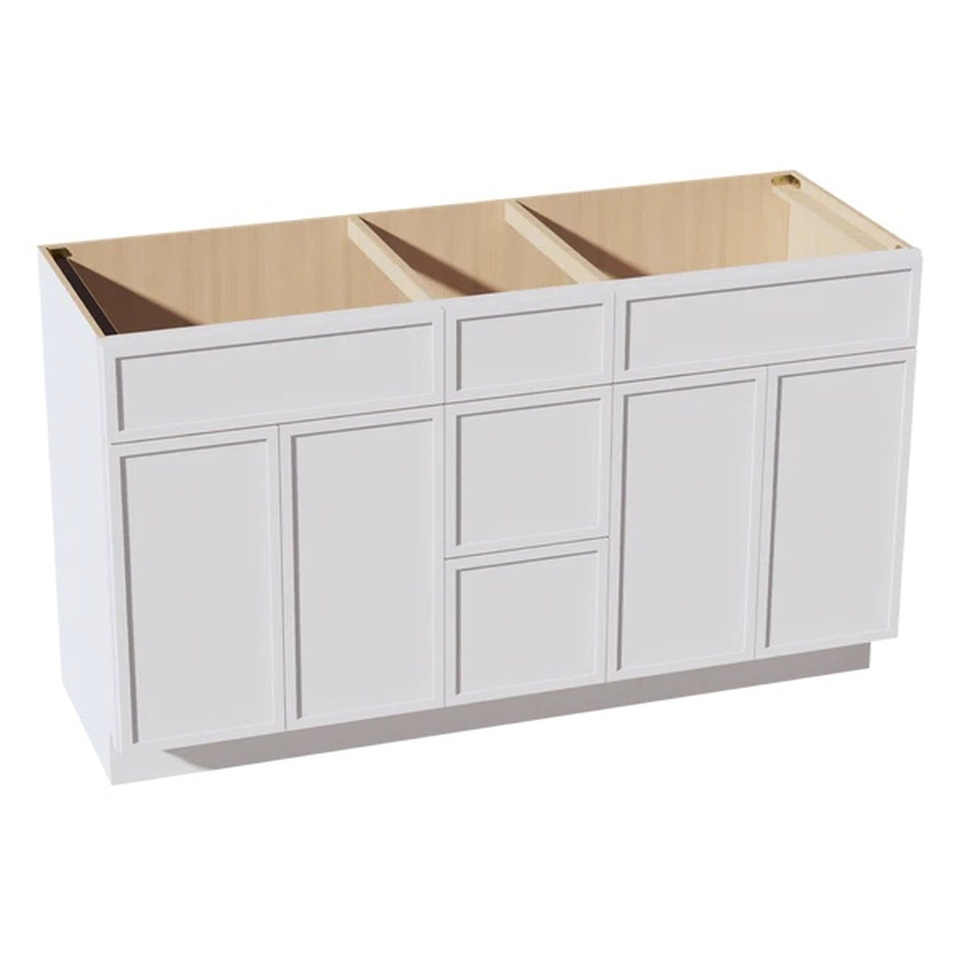 Slim Shaker Vanity Drawer Cabinet 60" (VSD60DOUBLE) · Slim