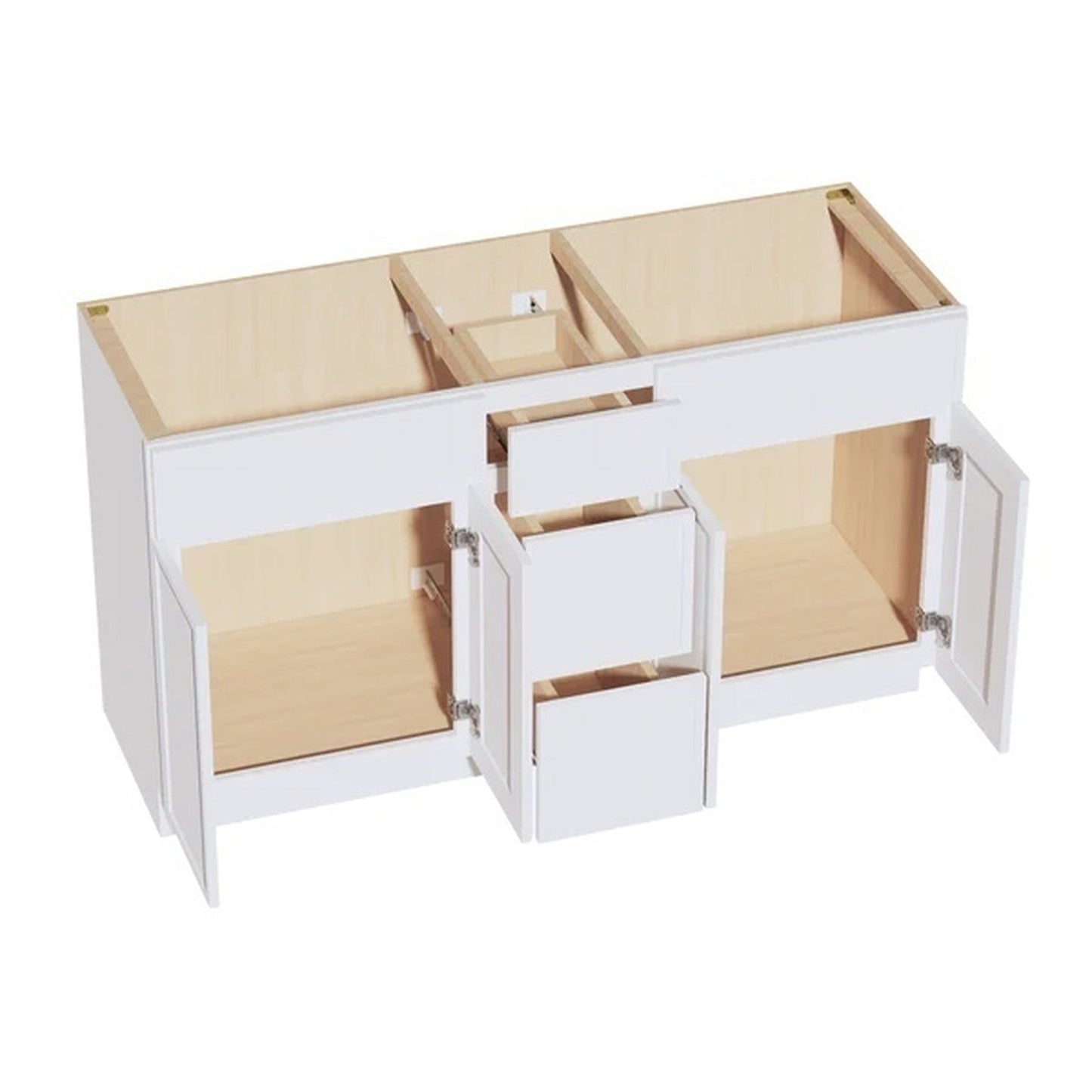 Quik Cabinets VSD60DOUBLE Slim Frost - Interior