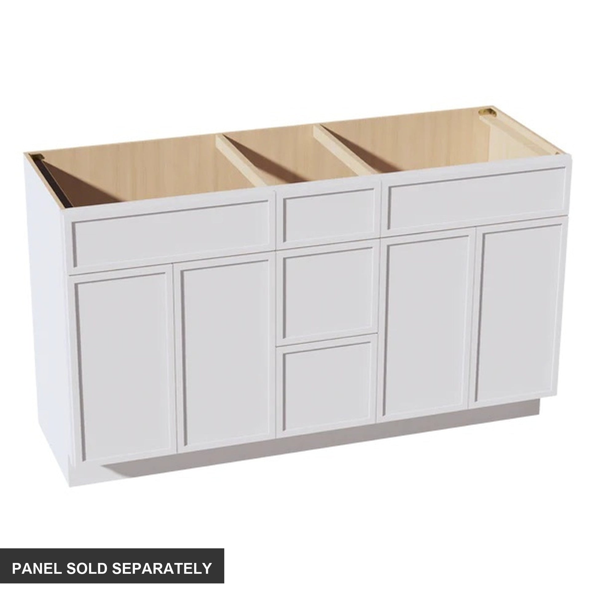 Slim Shaker Vanity Drawer Cabinet 60" (VSD60DOUBLE) · Slim