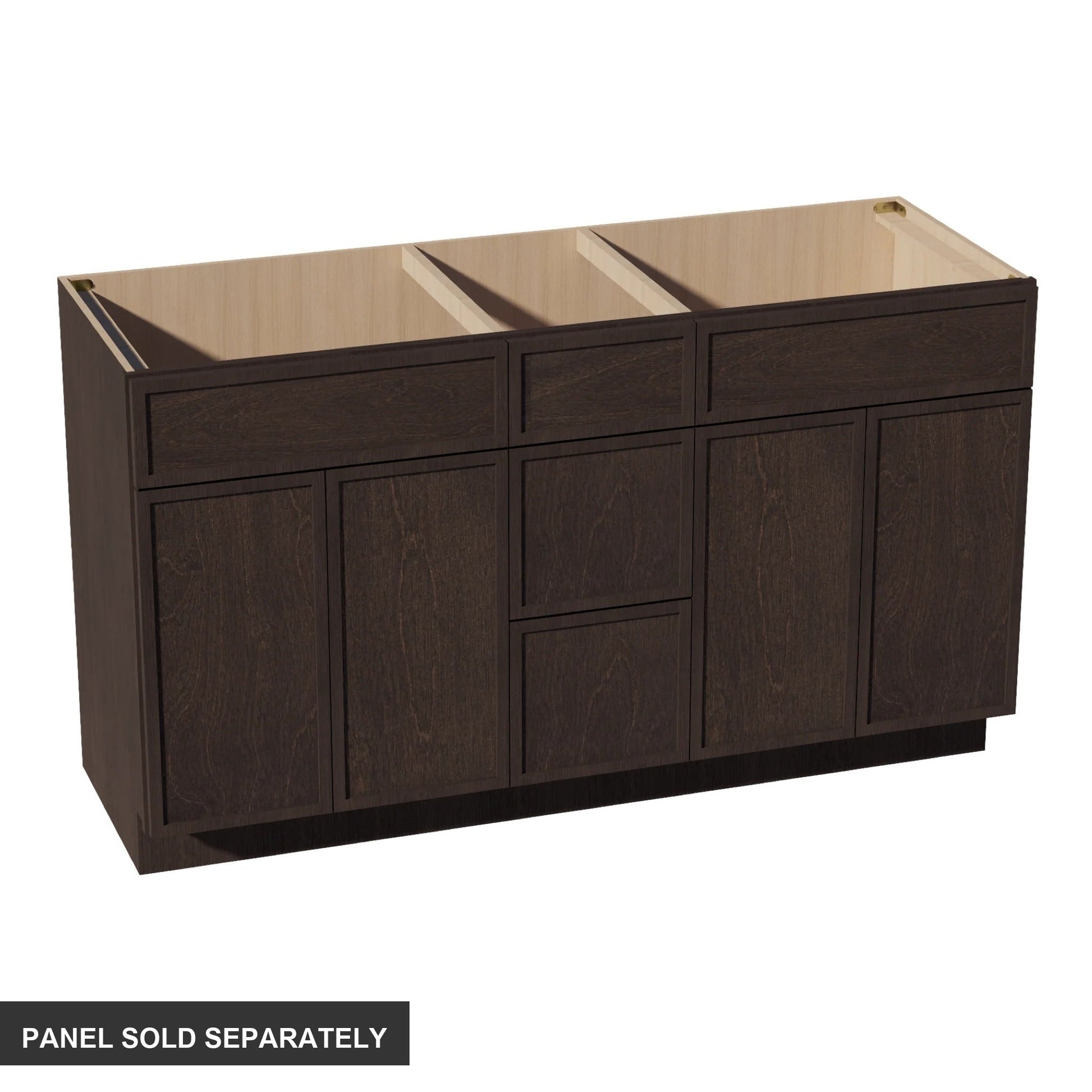 Slim Shaker Vanity Drawer Cabinet 60" (VSD60DOUBLE) · Slim